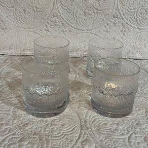 Set of four‎ old fashioned glasses